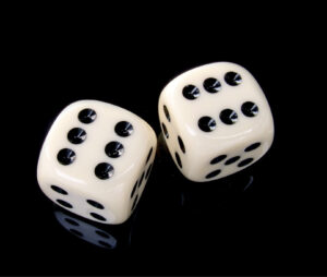 Photograph of Dice with Double Sixes