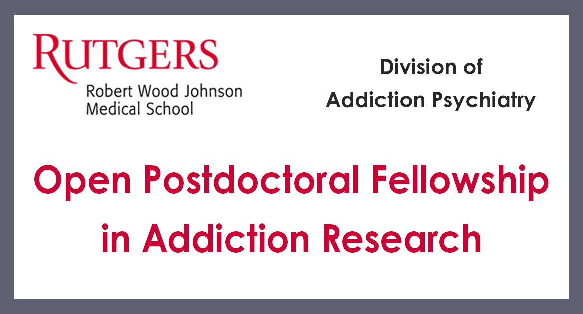 Training Opportunities Rutgers Addiction Research Center RARC